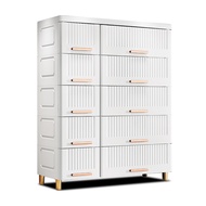 [特價]【Mr.box】75大面寬-雙排條紋5層10抽收納櫃白色