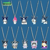 MESHOP Anime Figures Necklace, PVC Kuromi Kuromi Necklace, Cute Anime Merchandise Decoration Cartoon