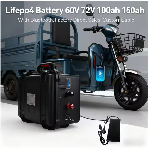 LiFePO4 Lithium Battery 60V 72V High Capacity 100Ah 120Ah 130Ah 150Ah for 6KW 7KW Golf Cart RV Backu