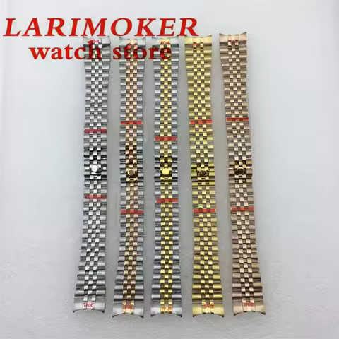 20mm Gold rose silver Jubilee bracelet 904L stainless steel five bracelet with folding buckle