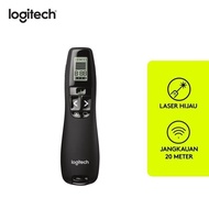 HIJAU Logitech R800 Original and Trusted Green Laser Wireless Presentation Remote Pointer
