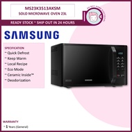 SAMSUNG Solo Microwave Oven with Quick Defrost (23L) MS23K3513AKSM