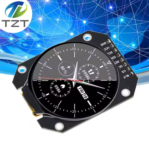 TFT Display 1.28 Inch TFT LCD Display Module Round RGB 240*240 GC9A01 Driver 4 Wire SPI Interface 24