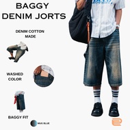 DC CLOTHING BAGGY DENIM JORTS