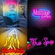 Massage Open Led Light Neon Sign Massage Open Beauty Salon Shop Custom Spa Beauty Shop Decors Open S