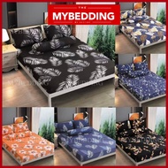 MYB_ PREMIUM COTTON BEDSHEET 4 IN 1 QUEEN / 2 IN 1 SINGLE / FITTED GETAH KELILING CADAR SARUNG KATIL
