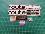 stiker sepeda dahon glo route