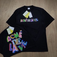 Adlv Crayon Printed Black Oversize Tee T-Shirt