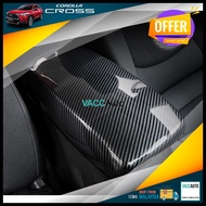 Toyota Corolla Cross 2021 - 2024 Armrest Center Console Carbon Cover Vacc Auto Car Accessories