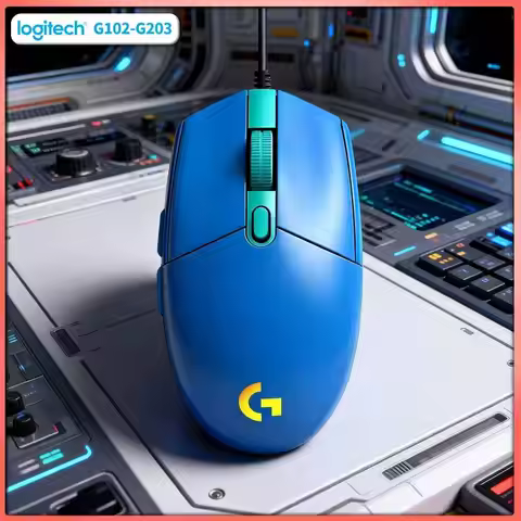 Logitech G102 Gaming Mouse, 1ms Response Time, 8000 DPI Precision, RGB Sync, Mechanical Buttons for 