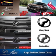 HermanAuto Perodua Alza 2022 New Facelift Rear Car Logo Emblem Frame Cover  Plug&Play Alza Baru