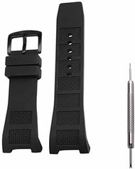 Black Concave Lug Rubber Silicone Watch Band Strap for IWC Watch Replacement Rubber Silicone Band-IWC Watch Strap IW322503 IW323601 IW376501