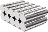 Pack of 100 Strong Neodymium Magnets Small Round 6 x 2 mm Magnets for Magnetic Board, Fridge Magnets