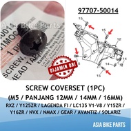 Yamaha Original RXZ Y125ZR LC135 Y15ZR Y16ZR Lagenda NVX NMAX Coverset Screw - 97707-50012 / 97707-5