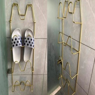 Entry Door Rear Shoe Rack Home Wall-Mounted Bathroom Simple Waterproof Multi-Layer Iron Slippers Wall Shelf Creative