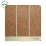 Mặt Nạ Cho Công Tắc 3 Loại Vuông dòng AvatarOn - Công Tắc Schneider Electric - E8333_WE_G19 E8333_W