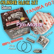 007 Blok komplit cylinder block assy tanika chain saw senso sinso mini kecil 007 tanika original