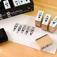 兔女郎英文字母印章組 BGA