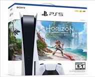 PlayStation 5主機 (光碟版) (行貨) ( Horizon Forbidden West™Bundle) 及 DualSense™ 無線控制器一個(午夜黑)