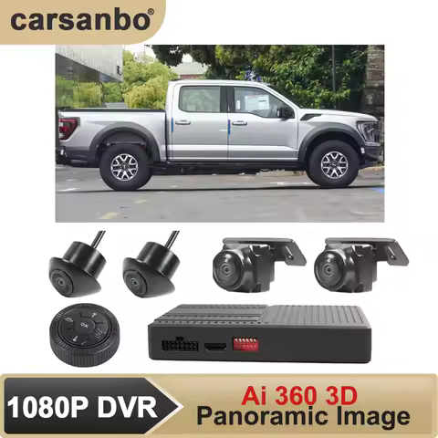 Carsanbo 360 panoramic view HD 1080P Ai 3D Bird Eye View Car Camera System For Ford Ranger F150 F250