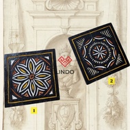 Toraja Motif Wooden Coasters (Code: EA1110010)