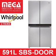 WHIRLPOOL 5WQ24NIJAS 591L SIDE-BY-SIDE FRIDGE (2 Ticks)