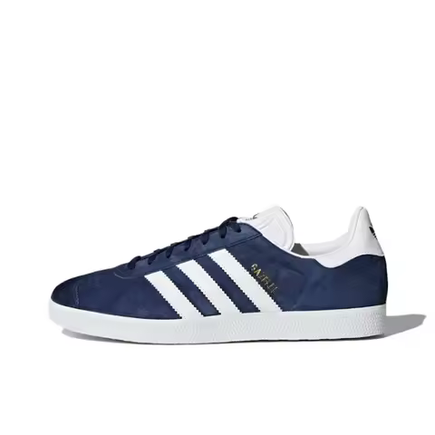 Adidas Originals Gazelle Indoor Navy White Classic Comfortable Men Women Skateboarding Shoes Unisex 