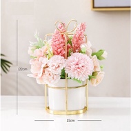 Nordic Ceramic Home Office Golden Flower Pot Plants Flower Vase Table Decor for Events Home Decor wi