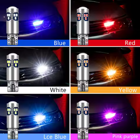 For Audi A1 8X A3 S3 8L 8P 8V A4 S4 B6 B7 B8 B9 A5 A6 S6 C5 C6 C7 C8 A7 TT 8N 8J 2PCS T10 Car Led Li