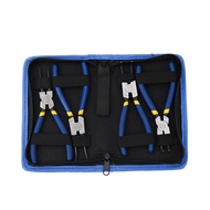 ชุดคีมหนีบแหวน4ชิ้น7นิ้ว9นิ้ว13นิ้วประกอบด้วยคีมภายนอกและภายใน Alicate Para Anis แบบงอและปลายตรง