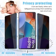 Redmi Note 12 Pro+ Privacy Tempered Glass Redmi Note 11 12 10 11S 10S Screen Protecto Privacy Premium Full cover Full glue anti Spy Full Adhesive Screen Protector with punch hole