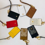 【Hot Sales！！】Tory Burch Lady’s 2022 Counter Latest Emerson Series Lanyard Eight Colors Work permit neck hanging card bag badge