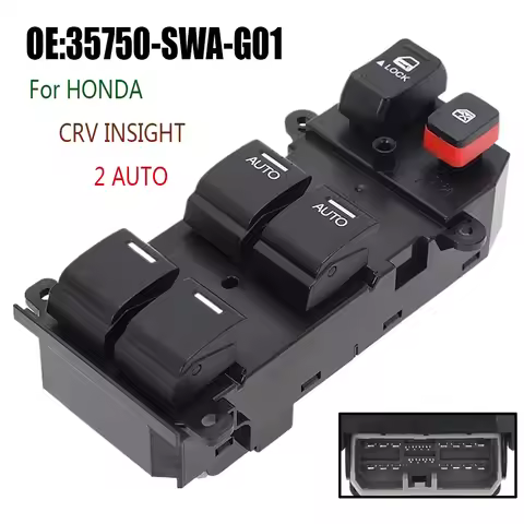 Front Left Electric Power Window Switch Lifter Control Button Parts For HONDA CRV INSIGHT 2 AUTO 357