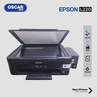 Printer Warna Epson L220 Print Scan Copy - free tinta baru - nozzle full - Second rasa baru