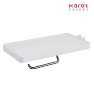 Karat Faucet   ที่แขวนกระดาษชำระพร้อมที่วางของและขอแขวนในตัว รุ่น KB-13-351-11#N