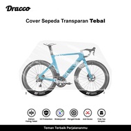 DRACCO CANYON road bike cover, transparent, thick, waterproof, dust-proof, free storage bag