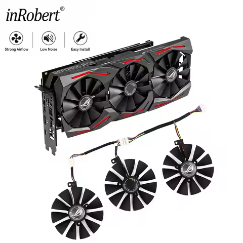 F​or ASUS ROG STRIX RTX 2060 2060s 2070 Video Card Fan 87MM T129215SH RTX2060 RTX2060S RTX2070 GPU C