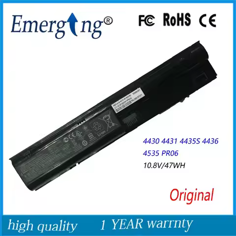 10.8V 47Wh New Original Laptop Battery for HP 4330S 4331S 4431S 4730S 4436S PR06 4540S 4545S 4530S 6