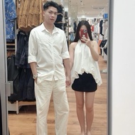 (T-87)[DEAL OPEN FOR SALE] men's and women's couple's set, women's double-layer turtleneck shirt, me