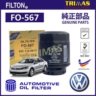FILTON Oil Filter Volkswagen Passat B7 362 365 Engine CAXA CTHD CDGA CKMA Penapis Minyak Hitam Enjin