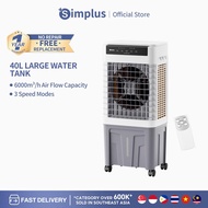 2025[New] Simplus Household Industrial Air Cooler Aircon 40L Water Tank for Large Room Cooler Fan w/