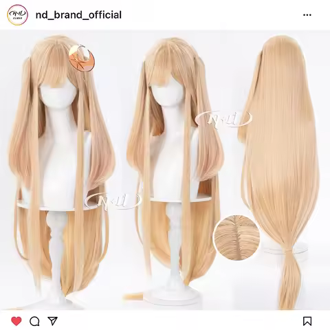 ND Kaguya Hime Cosmic Princess Kaguya! Cosplay Wigs Hair Hairpiece for Comic-con Cosplayer Halloween