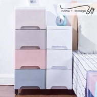 Johor Seller |18/25cm Storage Cabinet Large Capacity Portable Transparent Storage Box Foldable Stack