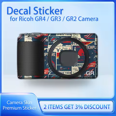 GRIV Film Wrap Covered GR4 Protective Film Cover Case GRIII Camera Skin Sticker for Ricoh GR4 GR2 GR