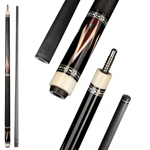 BIZU NEBULA 58" Pool Cue Stick Midnight Storm Mid-Length Billiard Cue Stick for Pool Table Games