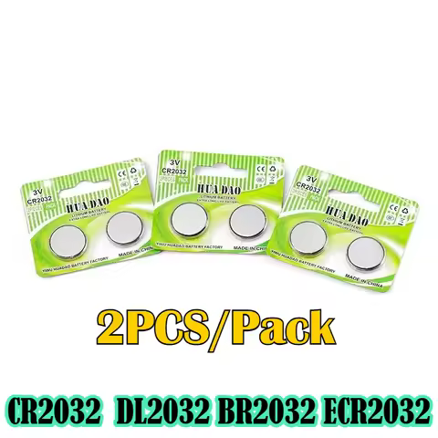4-100PCS CR2032 DL2032 Button Cells Batteries BR2032 KL2032 ECR2032 3V 200mAh Lithium Button Battery
