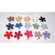 Code B59-26 HANA SUEDE FLOWER PETALS (LEATHER) 4 CM suitable for decoration BANDO, clip, headband, b