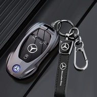 Suitable for Mercedes-Benz Key Cover e300l High-End Sports Car Key Case c260lc200l glc/glb220 Buckle