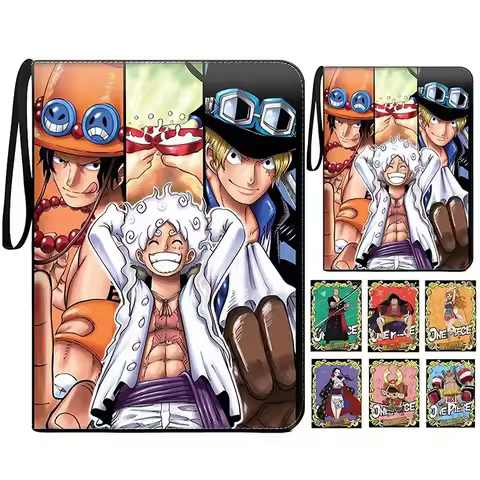 2025 One Piece 400pcs Card Book Trendy Game Map Binder Game Card Collection Business Card Holder Ani