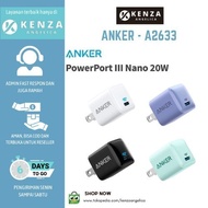 NEW ANKER A2633 - POWERPORT III NANO 20W - SUPPORT PD 20W AND POWERIQ